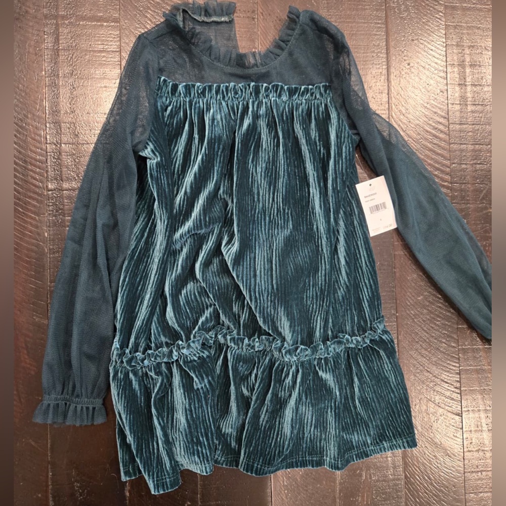 Bloomingdale's Teal Kids Formal Dress